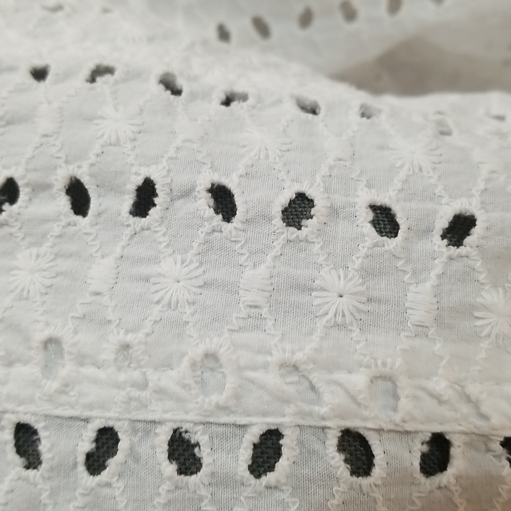 Allison Daley white eyelet jacket womens size 10 - 100% cotton - Picture 7 of 12